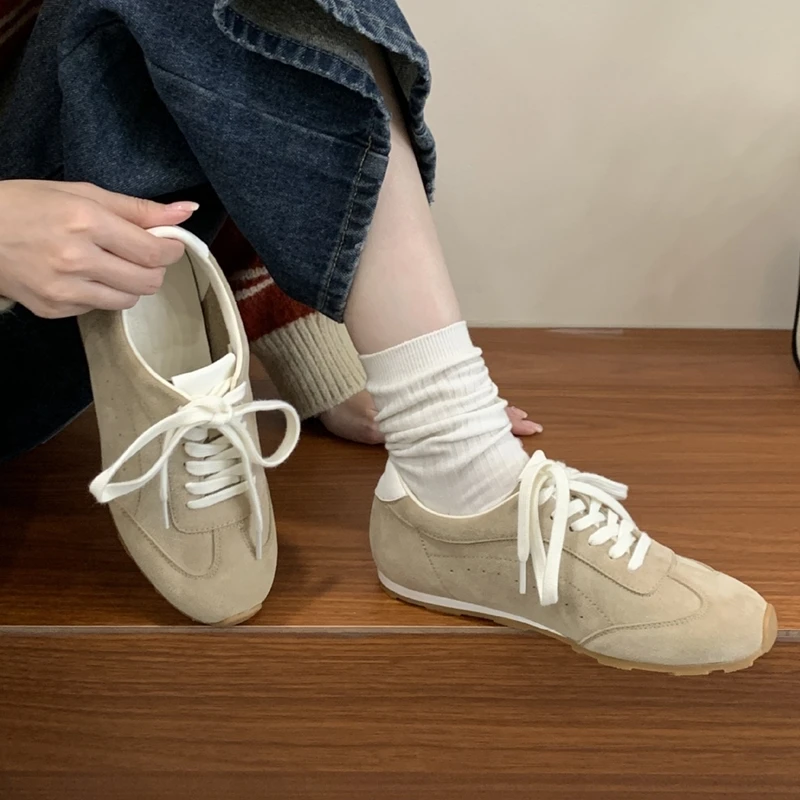 AIYUQI 2026 New Women's Sneakers Shoe Flat Non-slip German Training Shoes Women Plus Size Casual Comfort Spring Girl Shoes