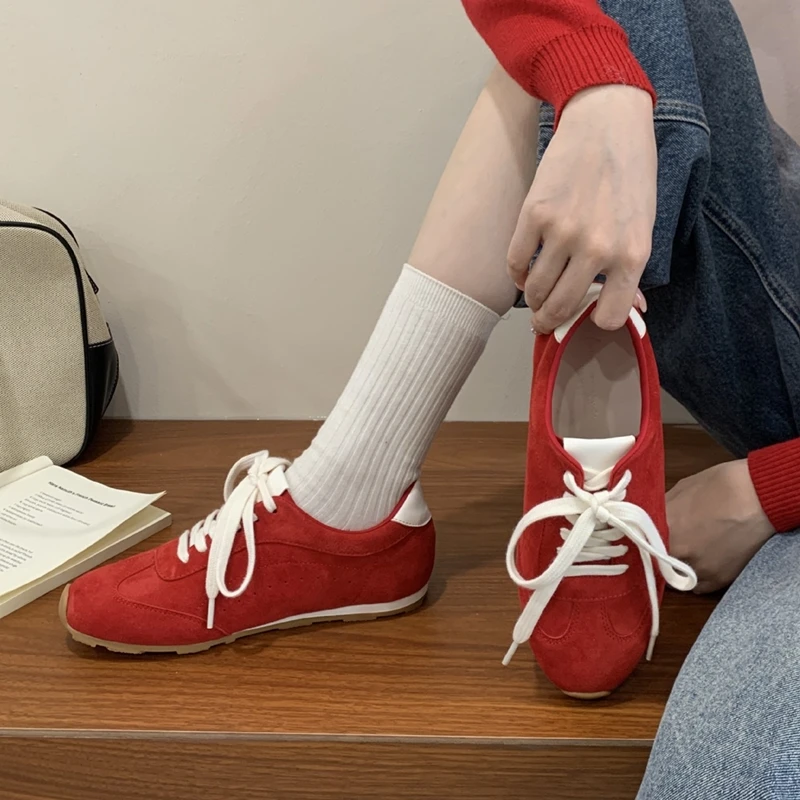 AIYUQI 2026 New Women's Sneakers Shoe Flat Non-slip German Training Shoes Women Plus Size Casual Comfort Spring Girl Shoes