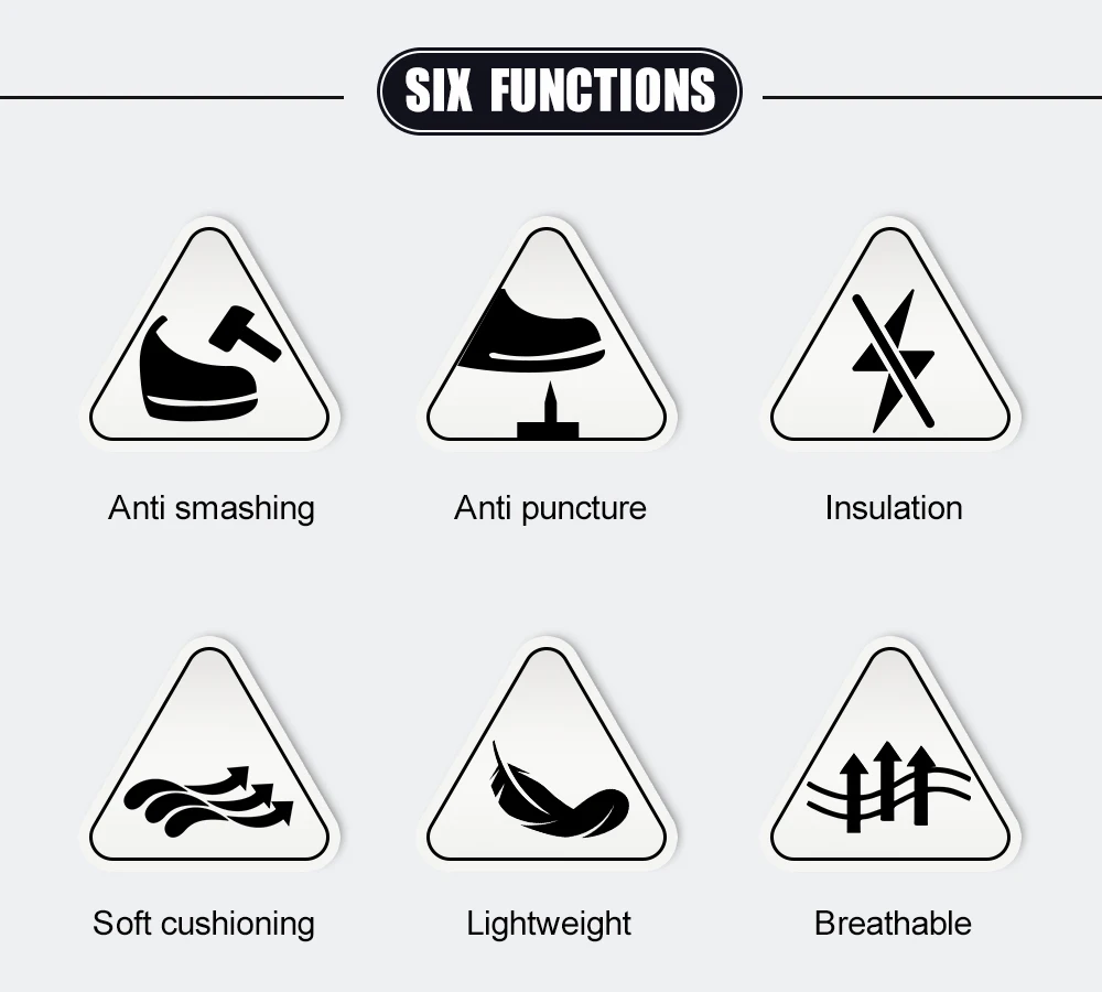 Rotating Button Safety Shoes Men Air Cushion Work Sneakers Steel Toe Shoes Puncture-Proof Security Protection Shoes Work Boots