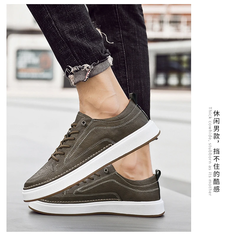 Brand Men's Genuine Leather Shoes, Comfortable Soft-soled Insoles, Men's Casual Oxford Shoes, Outdoor Sports Shoes