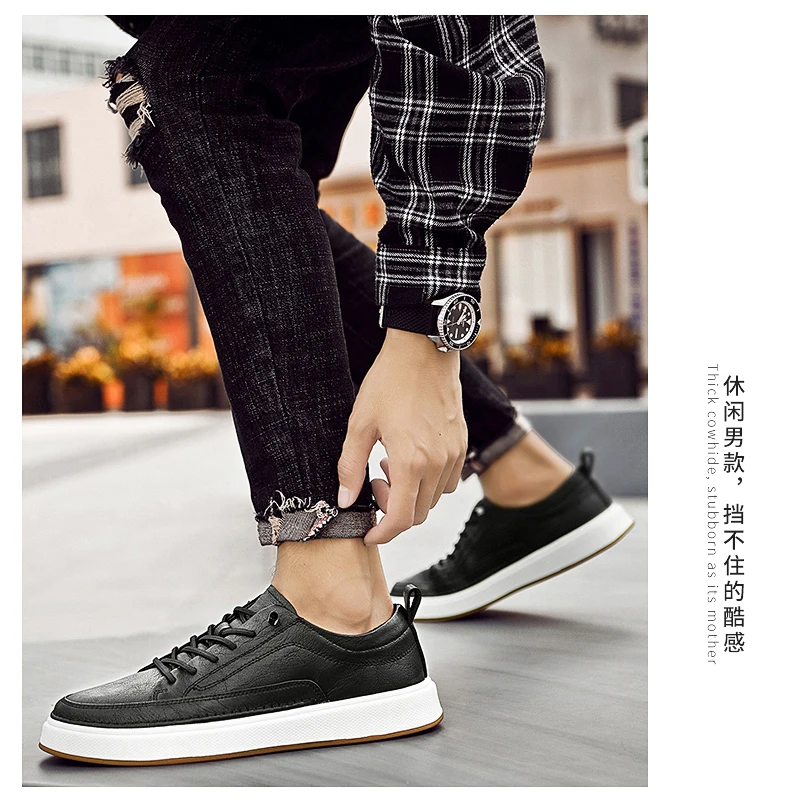 Brand Men's Genuine Leather Shoes, Comfortable Soft-soled Insoles, Men's Casual Oxford Shoes, Outdoor Sports Shoes