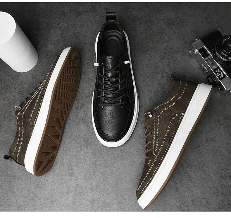 Brand Men's Genuine Leather Shoes, Comfortable Soft-soled Insoles, Men's Casual Oxford Shoes, Outdoor Sports Shoes