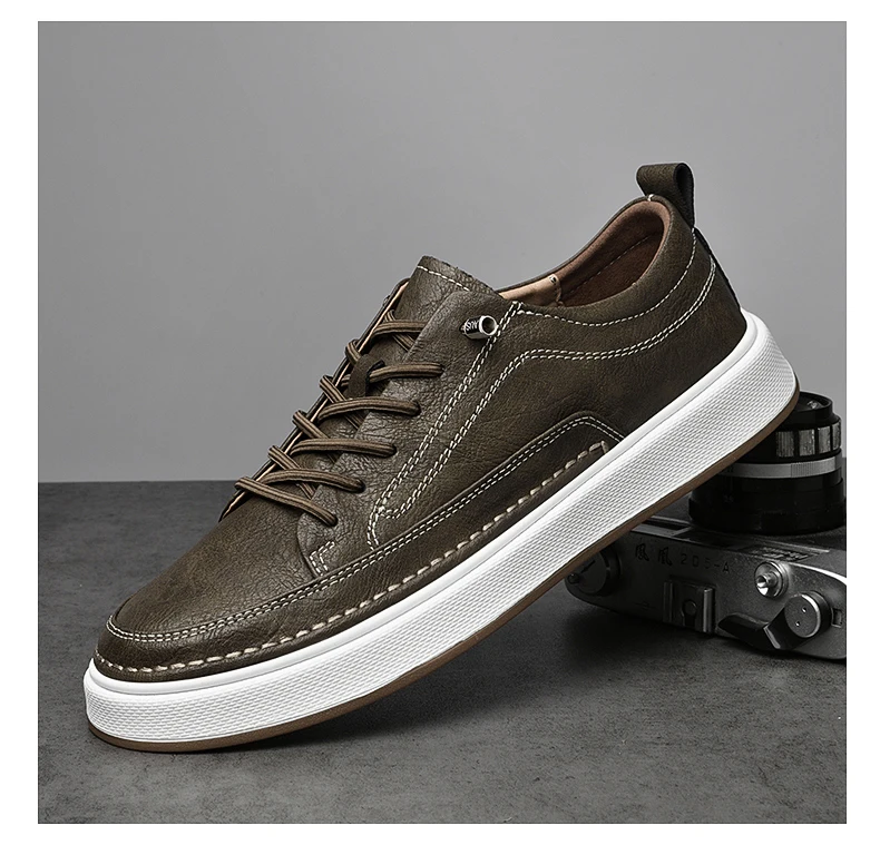 Brand Men's Genuine Leather Shoes, Comfortable Soft-soled Insoles, Men's Casual Oxford Shoes, Outdoor Sports Shoes