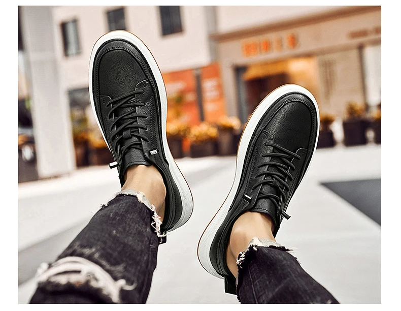 Brand Men's Genuine Leather Shoes, Comfortable Soft-soled Insoles, Men's Casual Oxford Shoes, Outdoor Sports Shoes