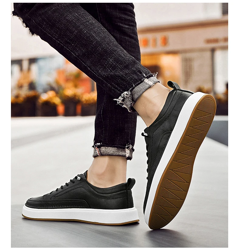 Brand Men's Genuine Leather Shoes, Comfortable Soft-soled Insoles, Men's Casual Oxford Shoes, Outdoor Sports Shoes