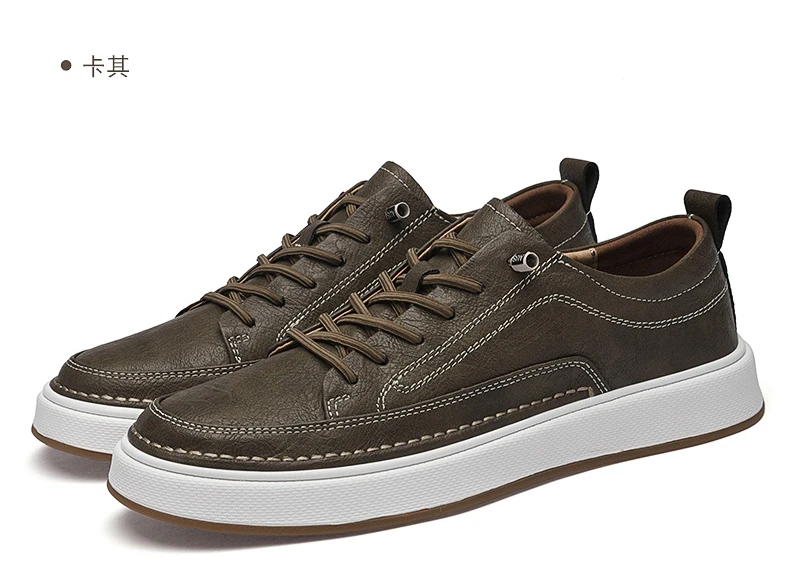 Brand Men's Genuine Leather Shoes, Comfortable Soft-soled Insoles, Men's Casual Oxford Shoes, Outdoor Sports Shoes