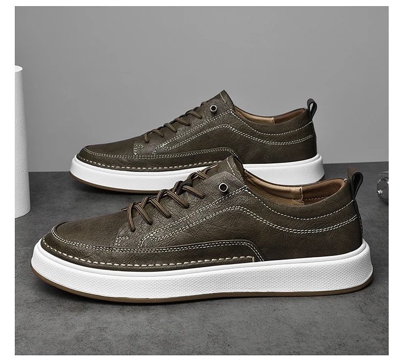 Brand Men's Genuine Leather Shoes, Comfortable Soft-soled Insoles, Men's Casual Oxford Shoes, Outdoor Sports Shoes