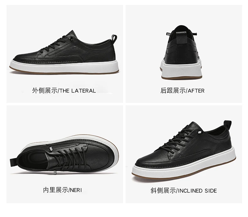 Brand Men's Genuine Leather Shoes, Comfortable Soft-soled Insoles, Men's Casual Oxford Shoes, Outdoor Sports Shoes