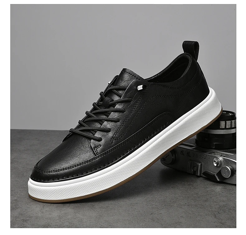 Brand Men's Genuine Leather Shoes, Comfortable Soft-soled Insoles, Men's Casual Oxford Shoes, Outdoor Sports Shoes