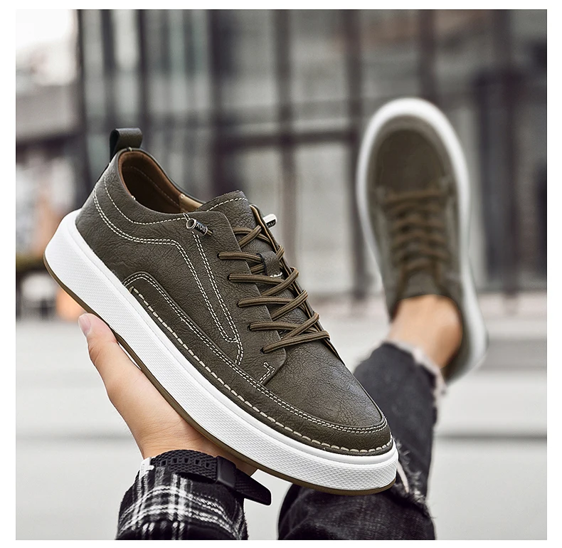 Brand Men's Genuine Leather Shoes, Comfortable Soft-soled Insoles, Men's Casual Oxford Shoes, Outdoor Sports Shoes