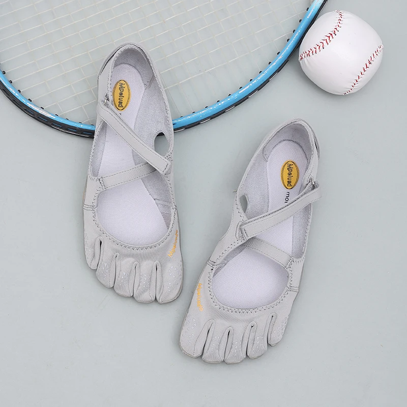 Women Five Finger Yoga Shoes Non-Slip Barefoot Training Sneakers Elastic Cross-Strap Pilates Flats Breathable Fitness Gym Dance