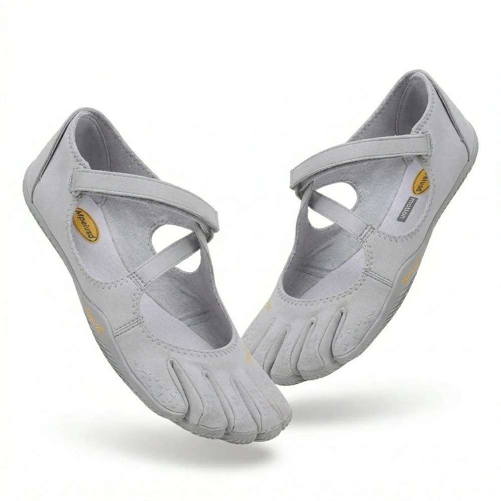 Women Five Finger Yoga Shoes Non-Slip Barefoot Training Sneakers Elastic Cross-Strap Pilates Flats Breathable Fitness Gym Dance