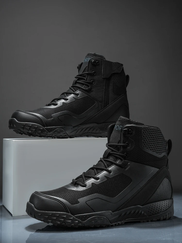 Men New Tactical Boots Outdoor Training Safety Work Anti-Slip Male Waterproof Breathable Army Boots Rapid Response Hunting Boot