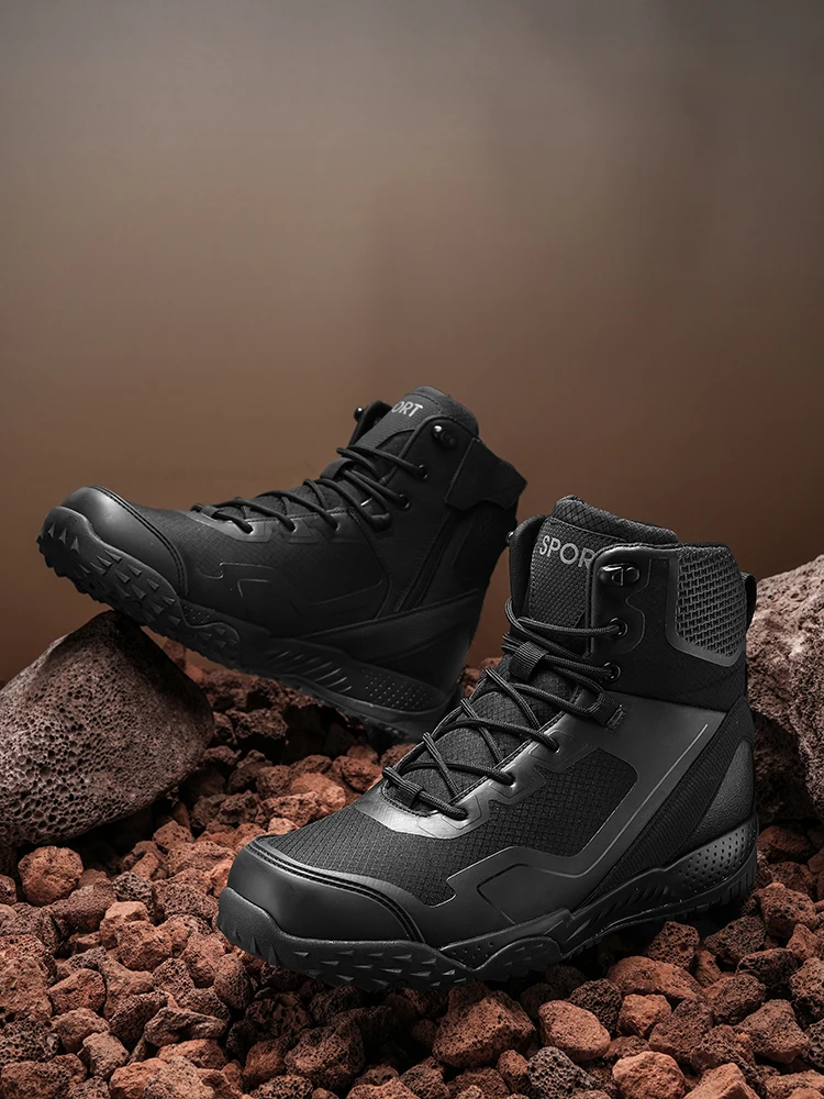 Men New Tactical Boots Outdoor Training Safety Work Anti-Slip Male Waterproof Breathable Army Boots Rapid Response Hunting Boot