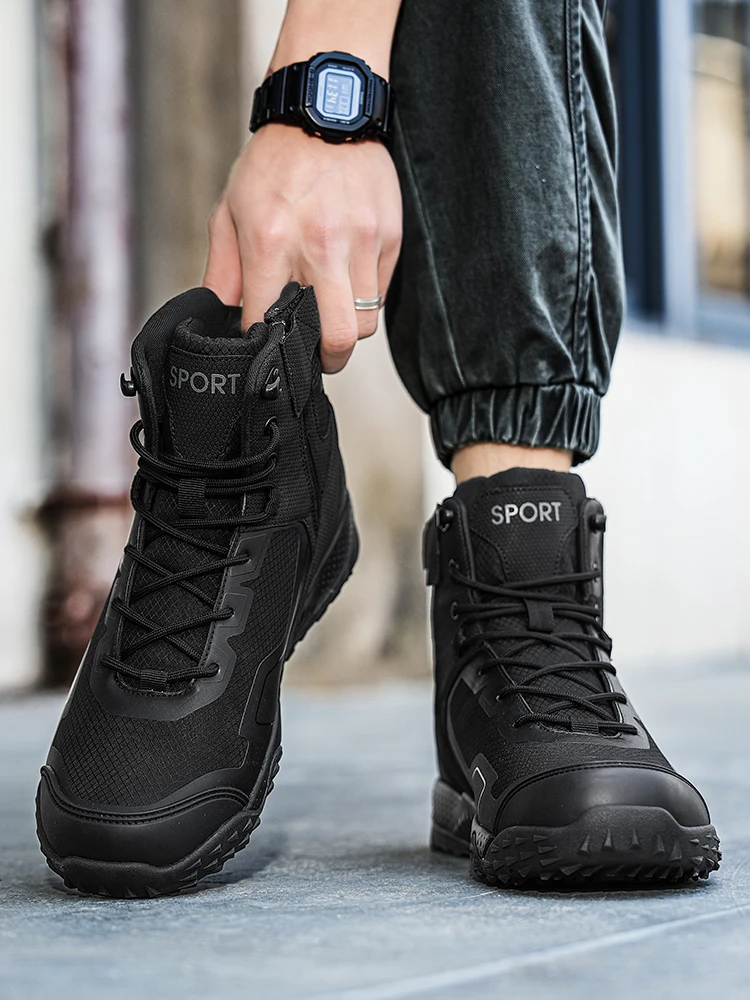Men New Tactical Boots Outdoor Training Safety Work Anti-Slip Male Waterproof Breathable Army Boots Rapid Response Hunting Boot