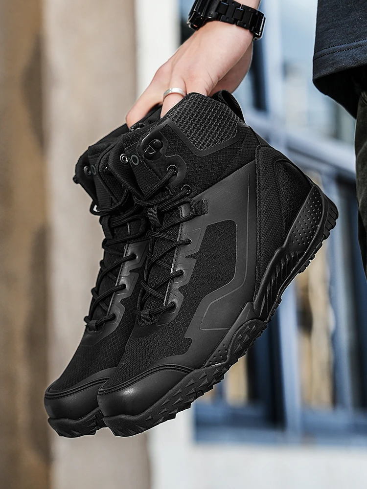 Men New Tactical Boots Outdoor Training Safety Work Anti-Slip Male Waterproof Breathable Army Boots Rapid Response Hunting Boot