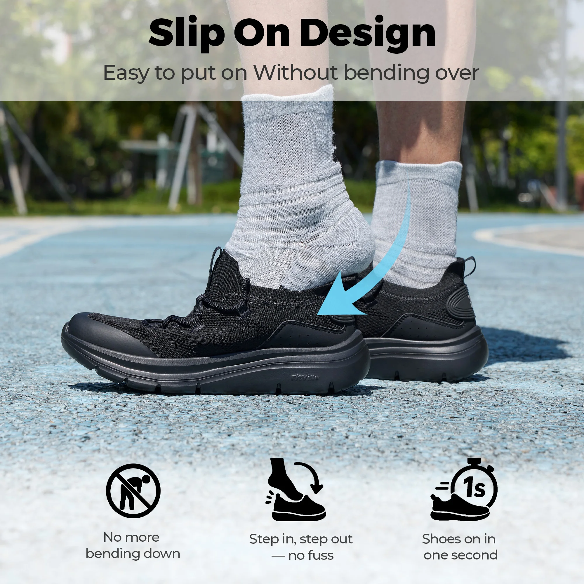Fittington Wide Toe Walking Shoes Breathable Casual Running Shoes for Men Trainer Jogging Footwear Arch Support Foot Pain Relief