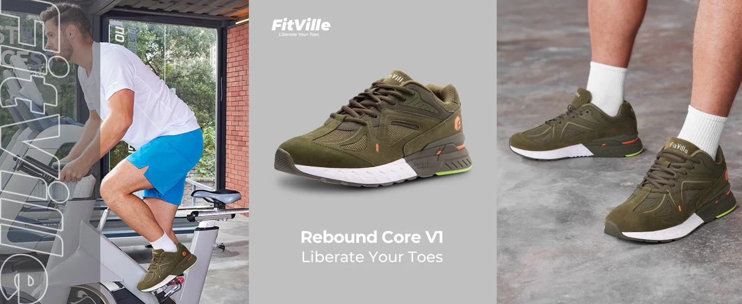 Fittington Extra Wide Walking Shoes For Men Breathable Large Size Non-slip Sport Sneakers For Flat Feet Heel Pain Relief