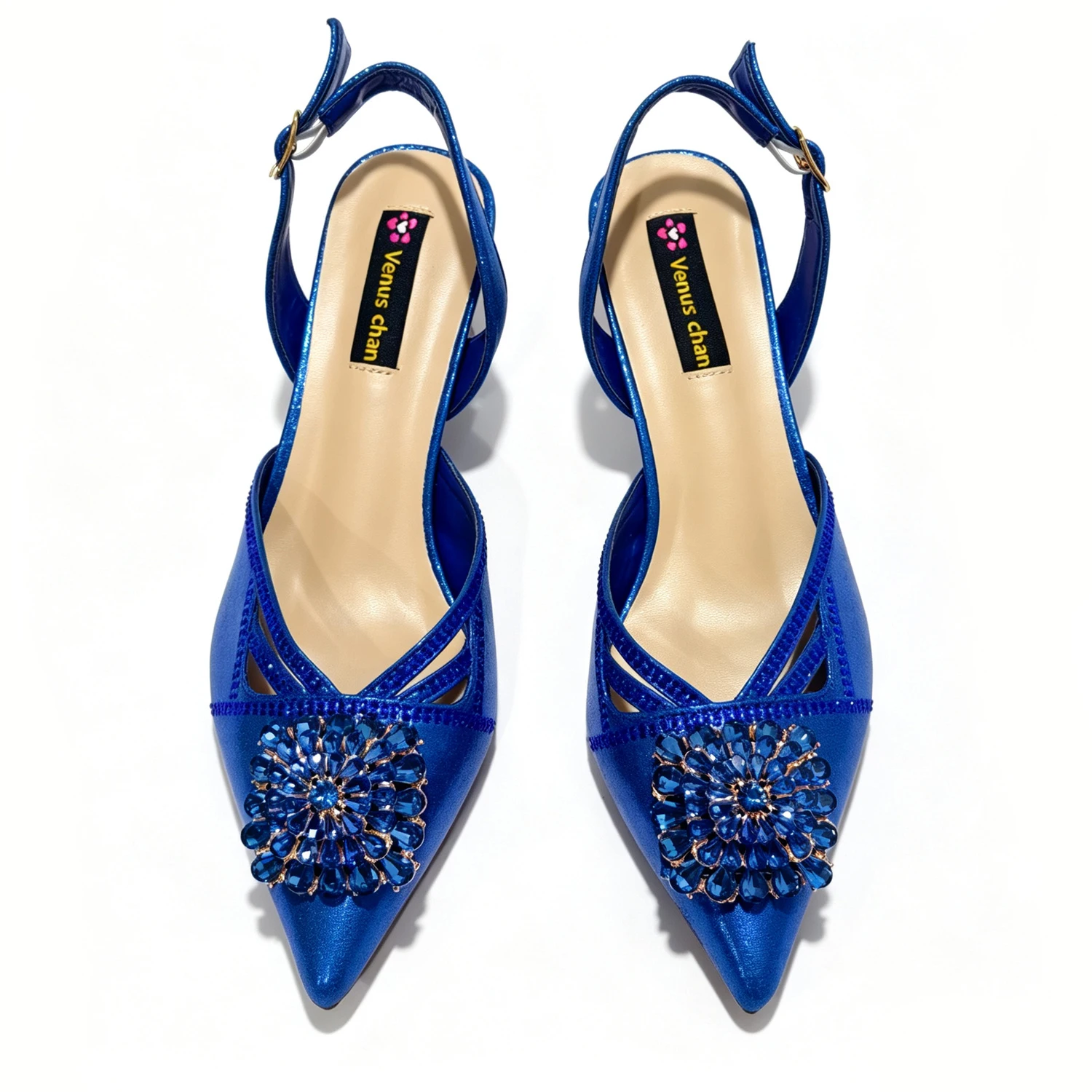 New Italian Pumps & Bag Set 2026 INS Style Pointed Elegant Champagne Color Rhinestone High Heels For Wedding Party Evening Women