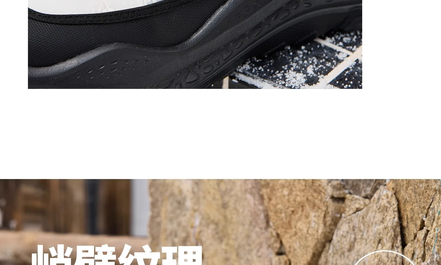 GOLDEN CAMEL Men's Winter Snow Boots Thick-Soled Non-Slip Cotton Shoes with Climb Heating Velvet Warm High-top Boot Cold Weather