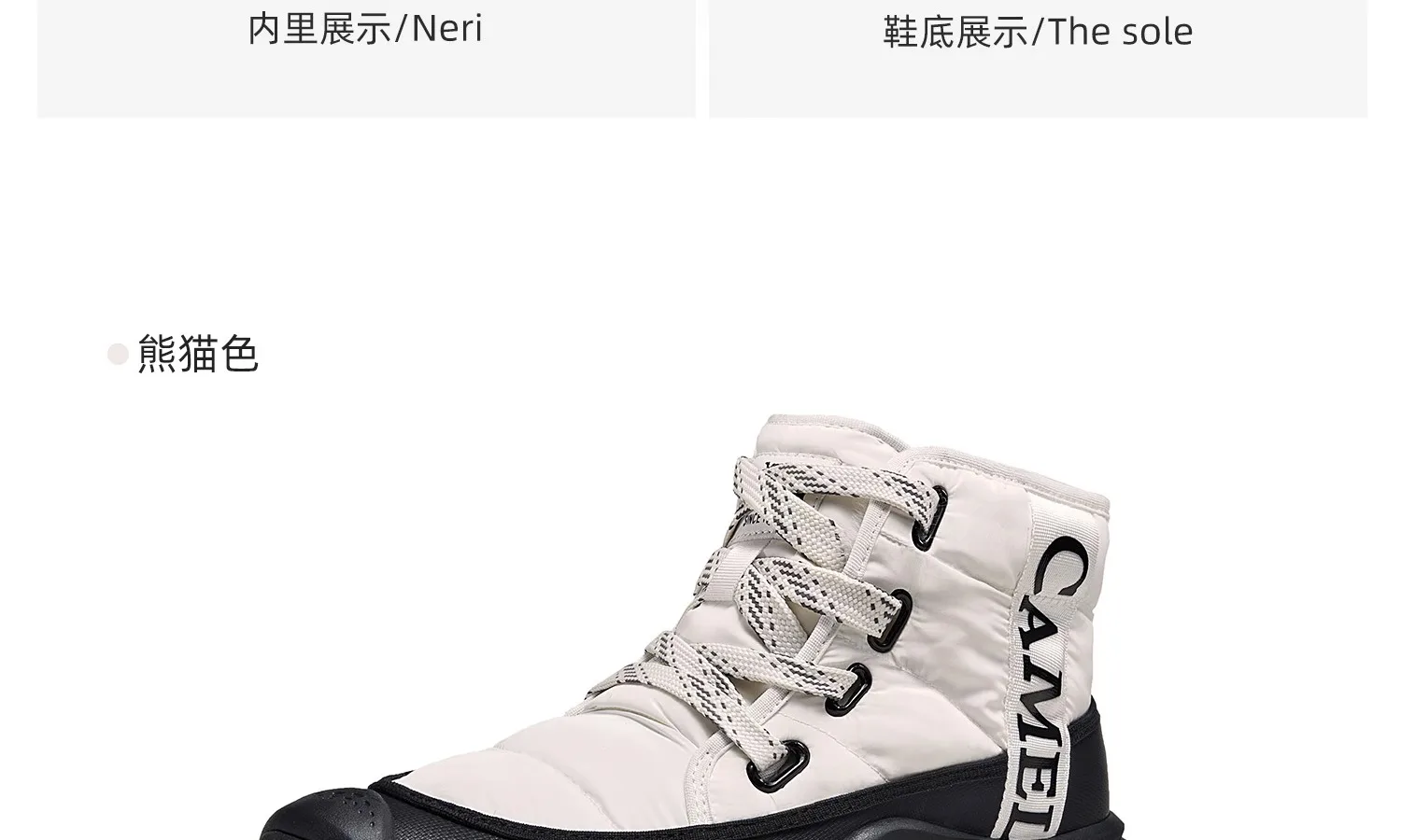 GOLDEN CAMEL Men's Winter Snow Boots Thick-Soled Non-Slip Cotton Shoes with Climb Heating Velvet Warm High-top Boot Cold Weather