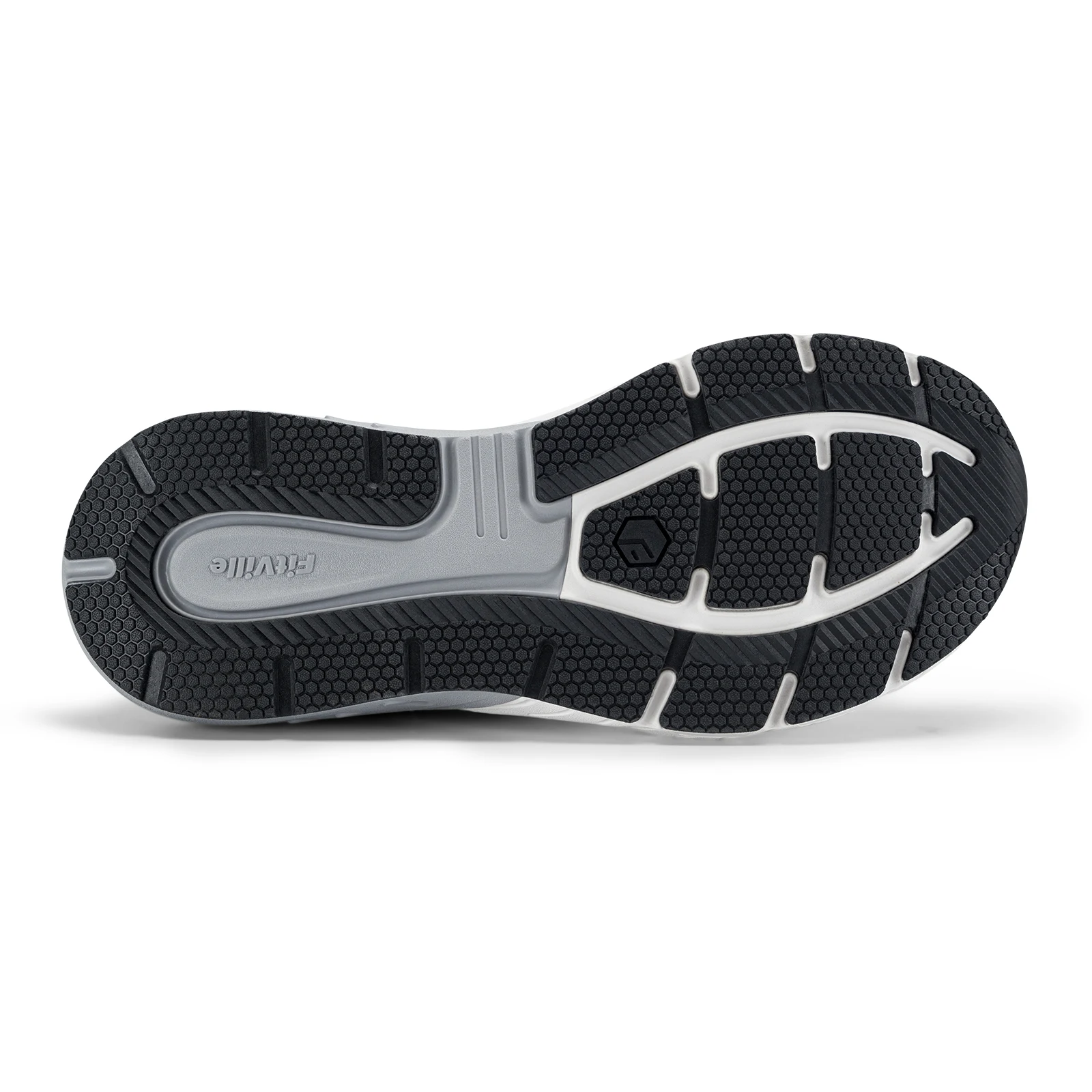 FitVille Men's Sports Shoes Wide Toe Walking Shoes for Men Breathable Cushioned Casual Sneakers for Swollen Feet Arch Support