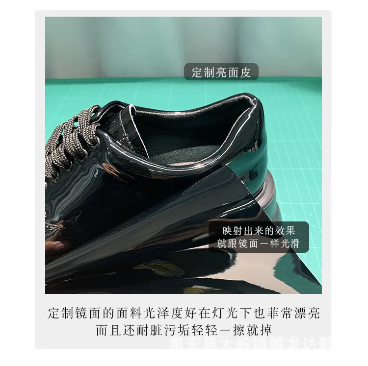 Genuine Leather Loafers Height-increasing Thick-Soled Plus-Size Women's Shoes Autumn British-Style Lace-up Small Leather Shoes