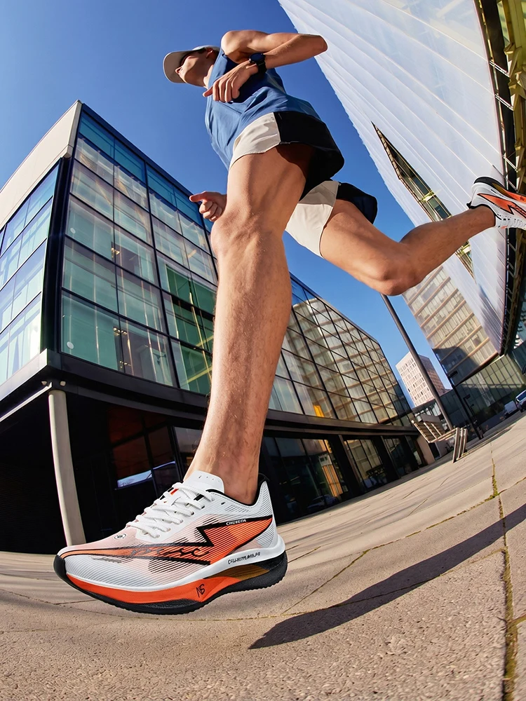 Men Running Shoes Marathon Carbon Board Speciality Sports Breathable Lightweight Women's Comfortable Chunta Athletic Sneakers
