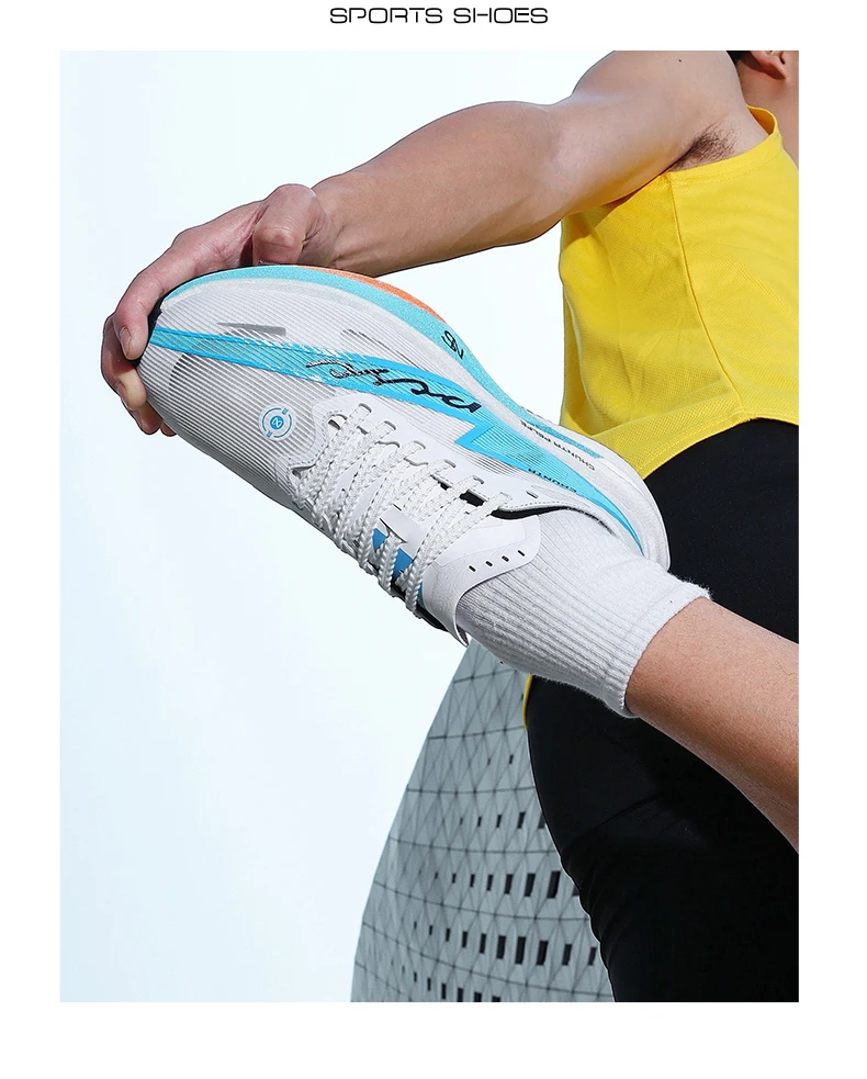 Men Running Shoes Marathon Carbon Board Speciality Sports Breathable Lightweight Women's Comfortable Chunta Athletic Sneakers