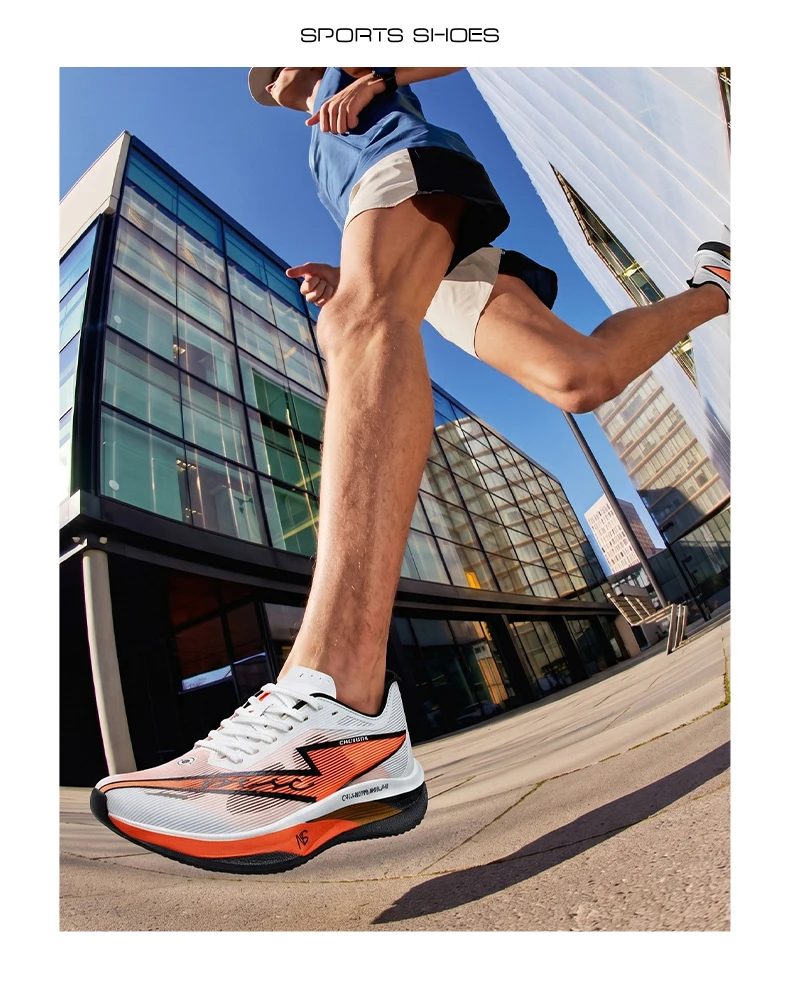 Men Running Shoes Marathon Carbon Board Speciality Sports Breathable Lightweight Women's Comfortable Chunta Athletic Sneakers