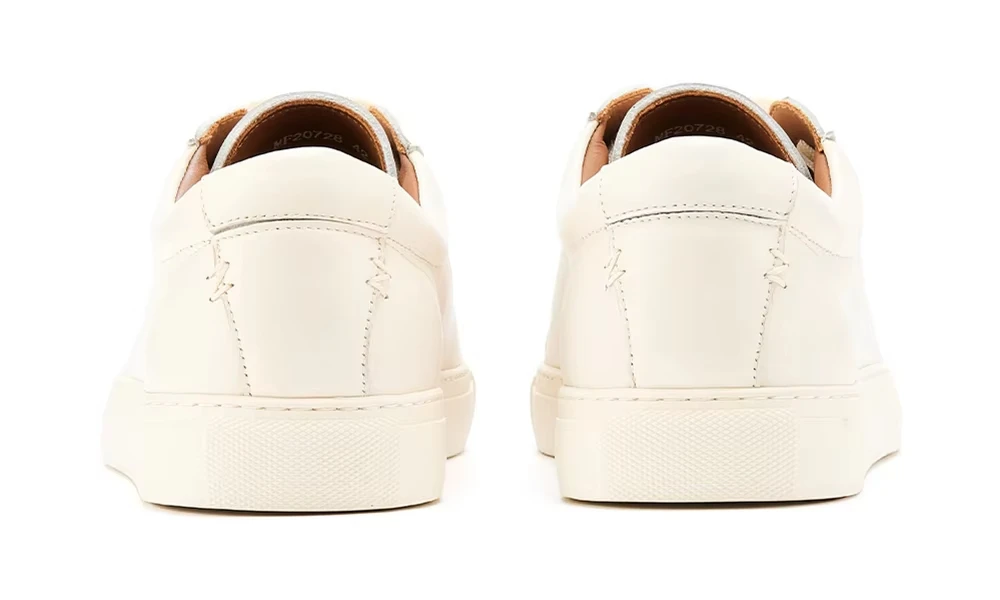 Walking Skateboarding Style Genuine Cow Leather Men's Loafer Shoes White Durable Pure Leather Casual Elegant Shoes