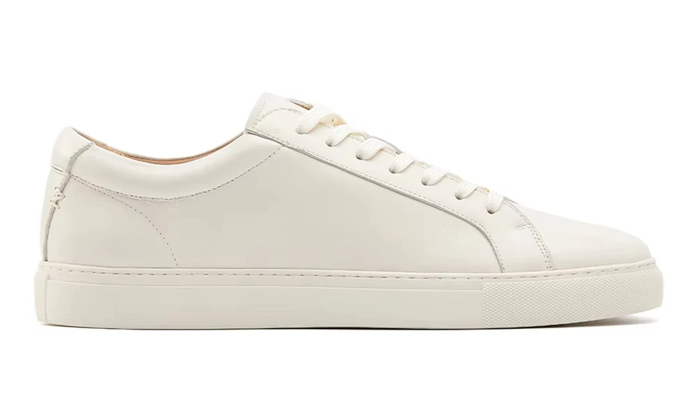 Walking Skateboarding Style Genuine Cow Leather Men's Loafer Shoes White Durable Pure Leather Casual Elegant Shoes