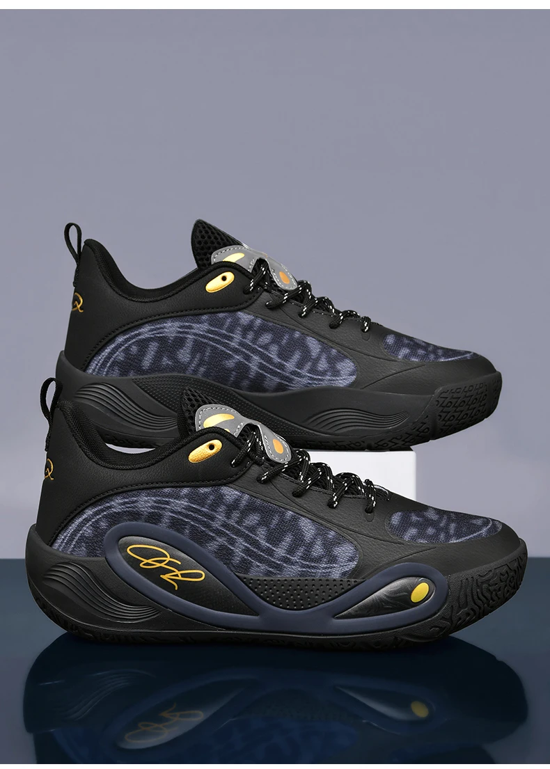 Men's Basketball Shoes Breathable Cushioning Non-Slip Wearable Runing Shoes Gym Training Athletic Basketball Sneakers for Women
