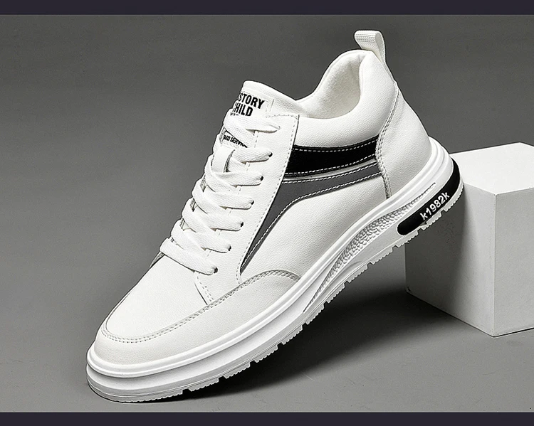 Elevator Shoes Men Heightening Shoes Genuine Leather Height Increase 6-8-10cm Lifting Man Height Increasing Mens Casual Sneakers