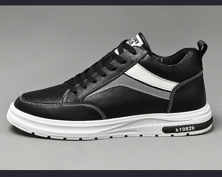 Elevator Shoes Men Heightening Shoes Genuine Leather Height Increase 6-8-10cm Lifting Man Height Increasing Mens Casual Sneakers