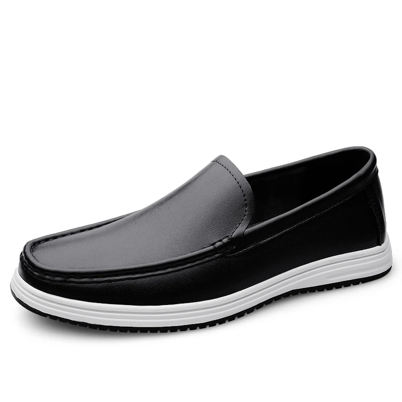 High Quality Genuine Leather Shoes Massage Soles Office Commuting Men's Business Shoes Interview Versatile Men's Driving Shoes