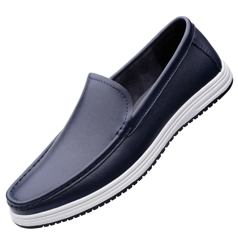 High Quality Genuine Leather Shoes Massage Soles Office Commuting Men's Business Shoes Interview Versatile Men's Driving Shoes