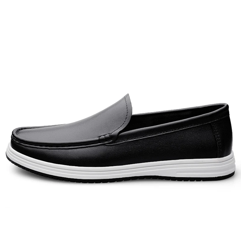 High Quality Genuine Leather Shoes Massage Soles Office Commuting Men's Business Shoes Interview Versatile Men's Driving Shoes