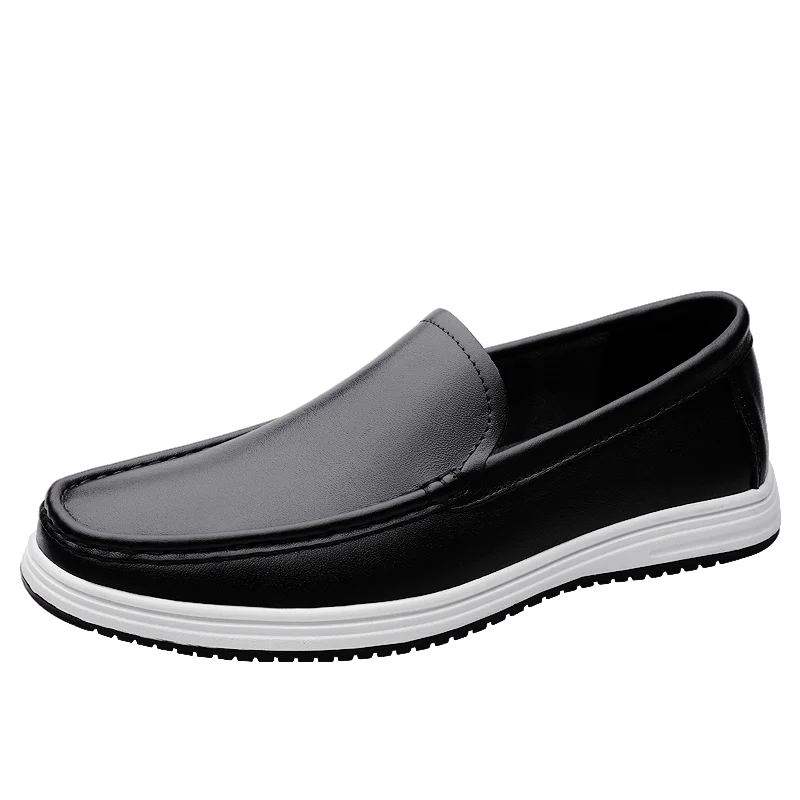 High Quality Genuine Leather Shoes Massage Soles Office Commuting Men's Business Shoes Interview Versatile Men's Driving Shoes