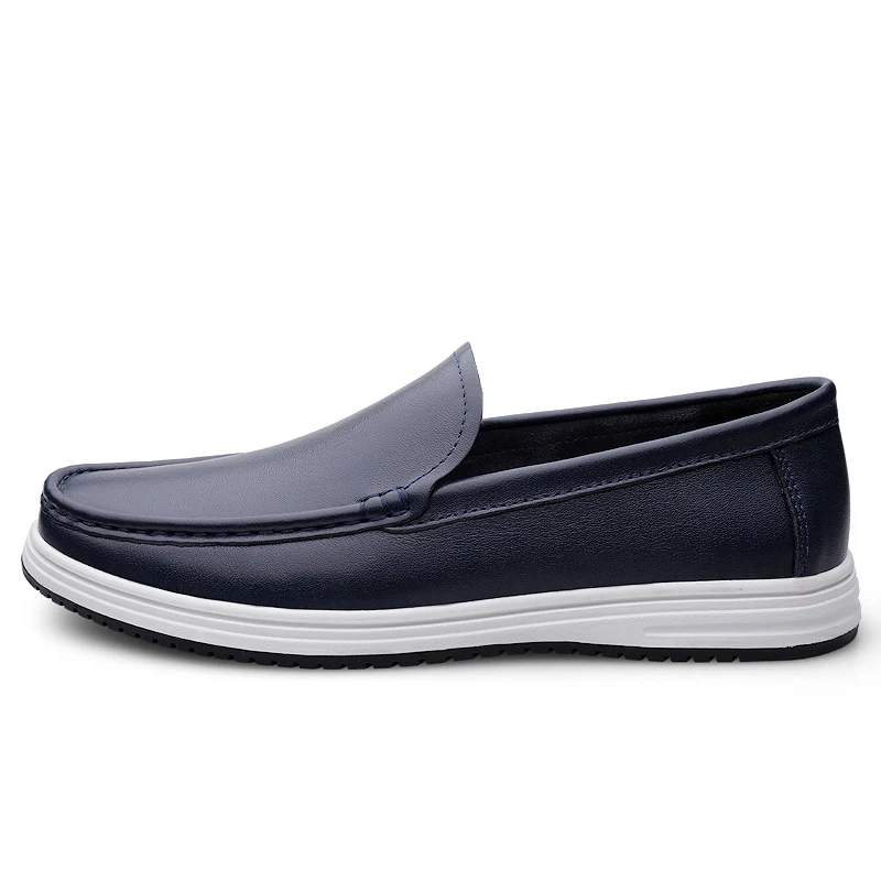 High Quality Genuine Leather Shoes Massage Soles Office Commuting Men's Business Shoes Interview Versatile Men's Driving Shoes