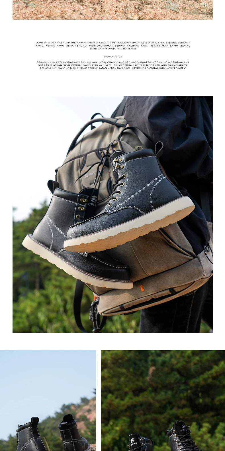 High-Quality Work Boots Safety Shoes Men Waterproof Leather Shoes Ankle Boots Steel Toe Shoes Puncture-Proof Protection Shoes