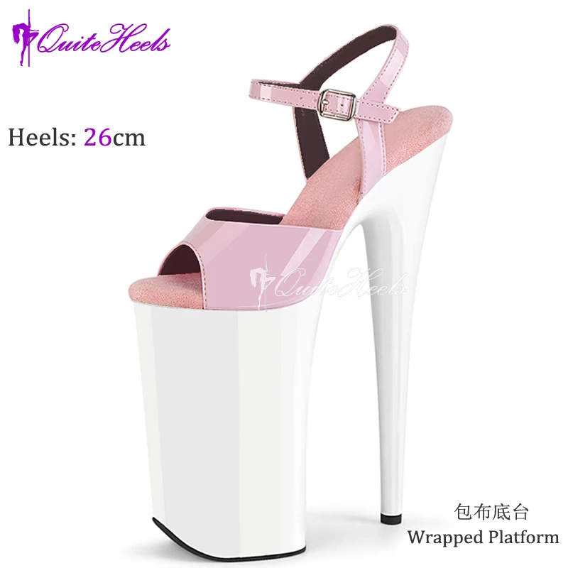 Sexy 26cm High Heels Sandals Stripper Heels Strip Pole Dance Shoes New Peep Toe Party Models Stage Show Shoes