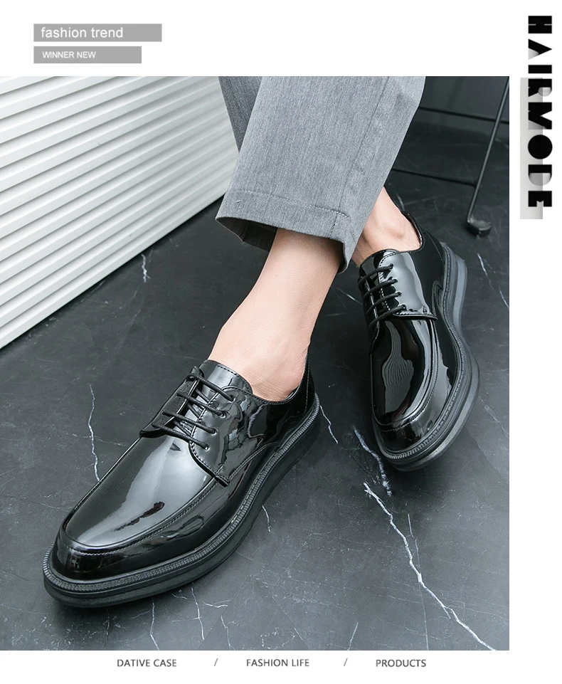 White Classic Office Men Shoes Wedding Men Formal Shoes Luxury Fashion Groom Wedding Shoes Men Oxford Shoes Dress Leather Shoes
