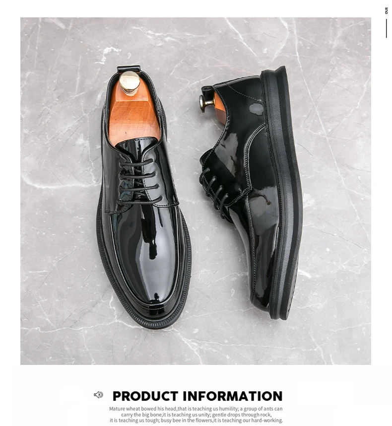 White Classic Office Men Shoes Wedding Men Formal Shoes Luxury Fashion Groom Wedding Shoes Men Oxford Shoes Dress Leather Shoes
