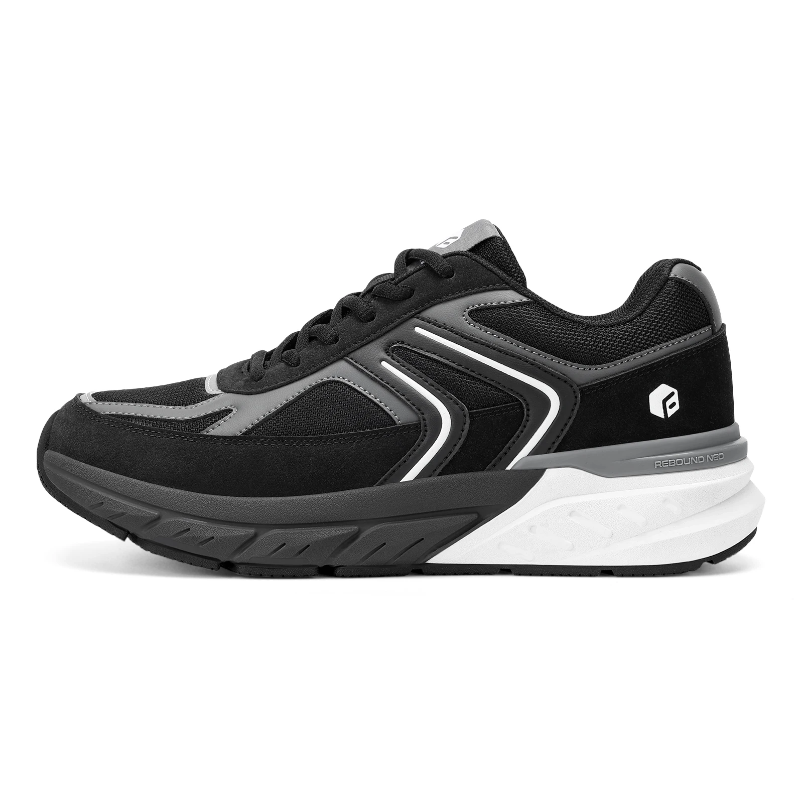 Fittington Wide Shoes For Man Walking Shoes Casual Sneakers Orthopedic Shoes Arch Support for Plantar Fasciitis Neuropathy