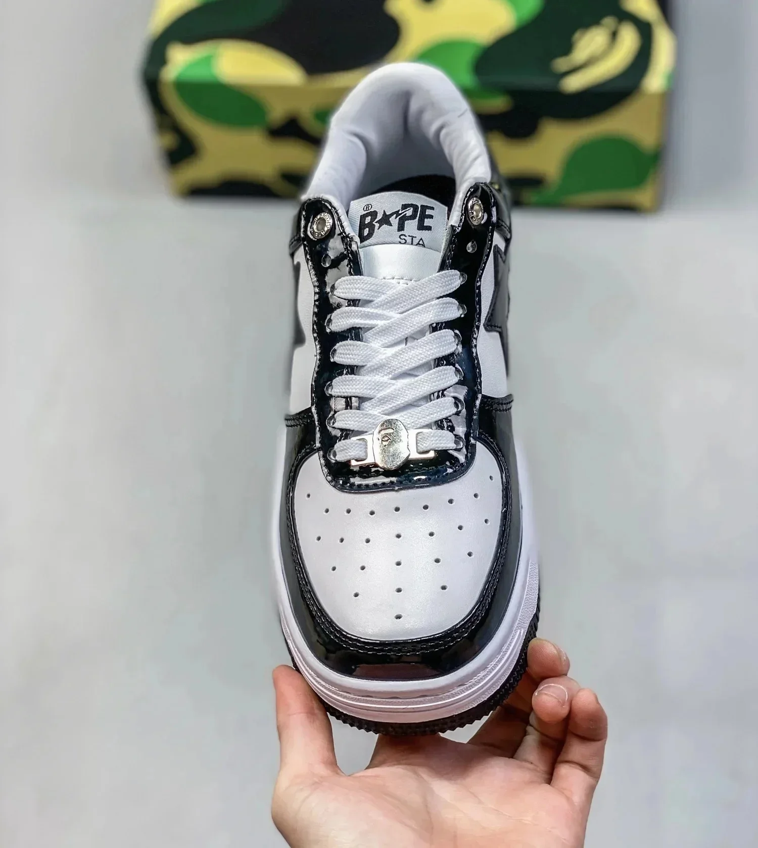 A BATHING APE Men Women Shark None-Slip Skateboarding Shoes Outdoor Causal Bapesta Sports Walking Sneakers