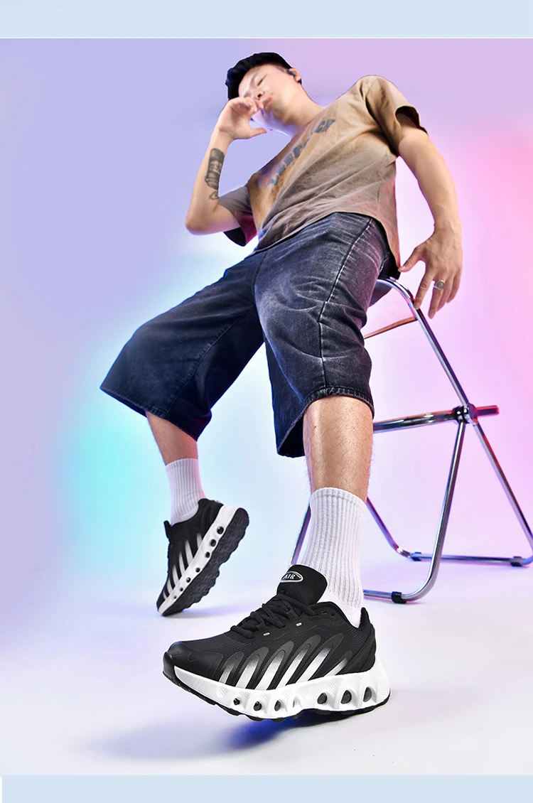 Men's Running Shoes Professional Training Lightweigt Sneakers 2025 Summer Outdoor Non-Slip Shock Absorbing Sports Tennis Shoes