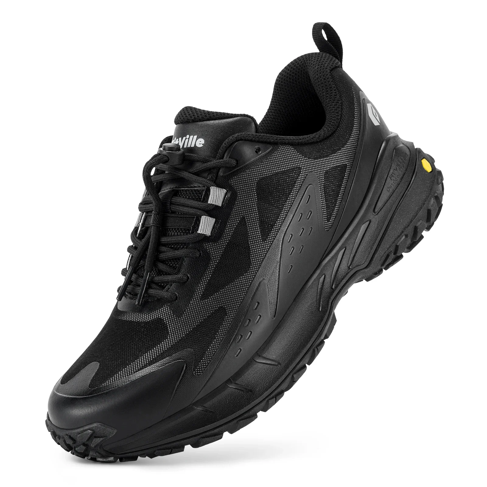 FitVille Wide Width Men'S Sneakers Non-Slip Comfortable Trekking Hiking Walking Shoes For Outdoor Shoe With Arch Support