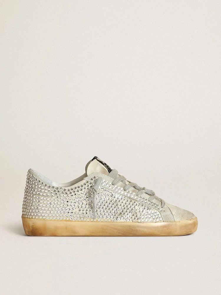 Women's Shabby and Dirty Sneakers Genuine Leather Sneakers Fashionable Casual Versatile White Shoes