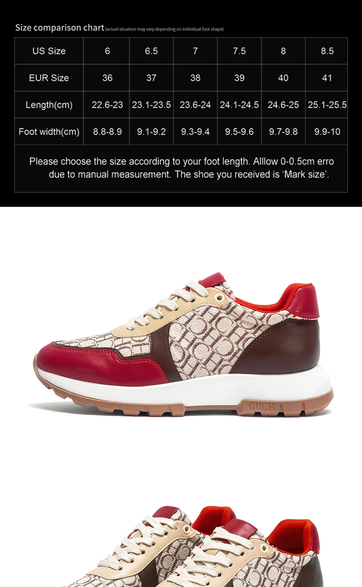 C-H Women's Shoes Vulcanized Winter New Anti slip Outdoor Walking Shoes Wine Red Girls Shoes Student